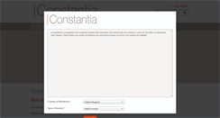 Desktop Screenshot of constantia.com